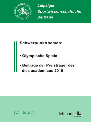cover image of Leipziger Sportwissenschaftliche Beiträge